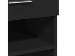 Aparador buffet cómoda mueble mueble de almacenaje organizador cocina salón salón 80 x 42,5 x 93 cm madera contrachapada negra 02_0036137