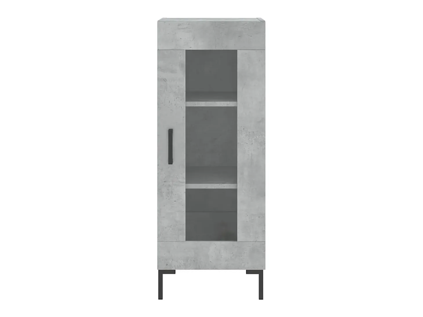 Aparador buffet cómoda mueble mueble de almacenamiento organizador cocina salón salón 34,5 x 34 x 90 cm madera contrachapada gris 02_0031905