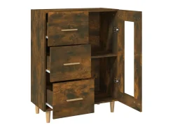 Aparador buffet cómoda mueble mueble de almacenaje organizador cocina salón salón 69,5 x 34 x 90 cm madera contrachapada marrón 02_0031026