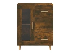 Aparador buffet cómoda mueble mueble de almacenaje organizador cocina salón salón 69,5 x 34 x 90 cm madera contrachapada marrón 02_0031026