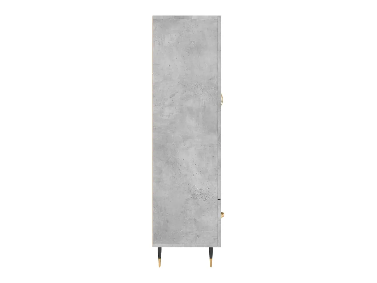 Aparador buffet cómoda mueble mueble de almacenaje organizador cocina salón salón alto 69,5 x 31 x 115 cm madera contrachapada gris 02_0034482
