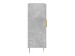 Aparador buffet cómoda mueble mueble de almacenaje organizador cocina salón salón 69,5 x 34 x 90 cm madera contrachapada gris 02_0032066
