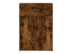 Aparador buffet cómoda mueble mueble de almacenaje organizador cocina salón salón 60 x 30 x 84 cm madera contrachapada marrón 02_0030965