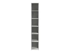 Aparador buffet cómoda mueble mueble de almacenamiento organizador cocina salón salón alto 30 x 41 x 185 cm madera contrachapada gris 02_0034234