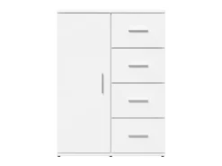 Aparador buffet cómoda mueble almacenaje organizador cocina salón salón 59 x 39 x 80 cm madera contrachapada blanco 02_0030326