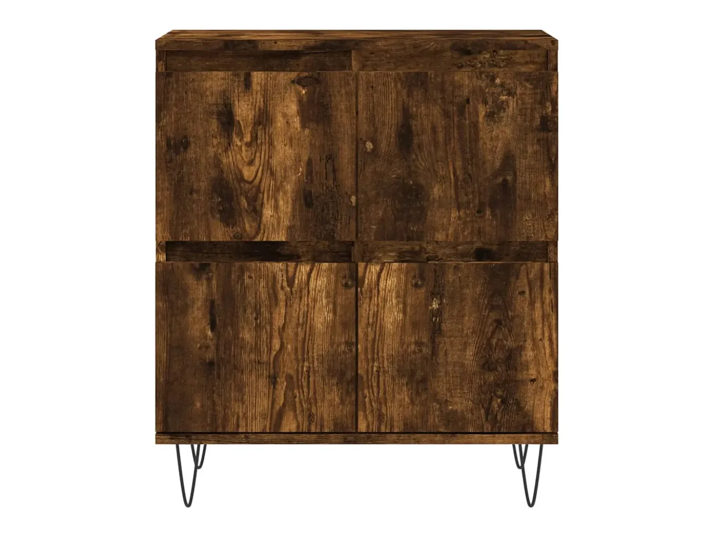 Aparador buffet cómoda mueble unidad de almacenamiento organizador cocina salón sala de estar 3 piezas marrón madera contrachapada 02_0037068