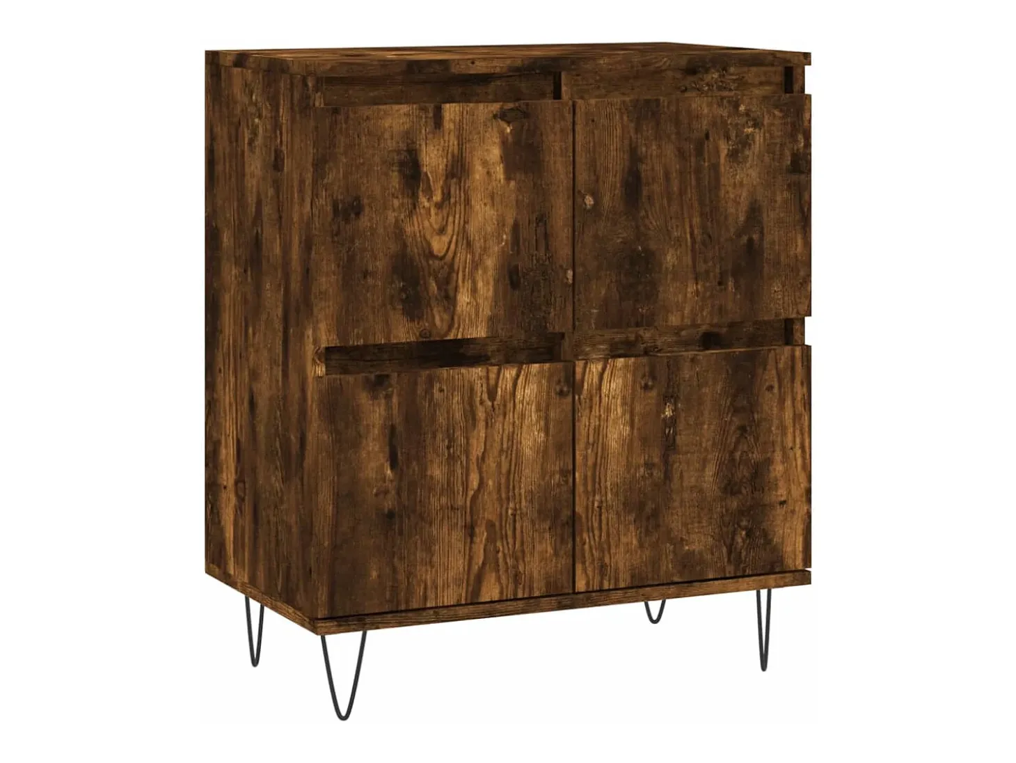 Aparador buffet cómoda mueble unidad de almacenamiento organizador cocina salón sala de estar 3 piezas marrón madera contrachapada 02_0037068