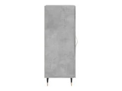 Aparador buffet cómoda mueble mueble de almacenaje organizador cocina salón salón 34,5 x 34 x 90 cm madera contrachapada gris 02_0031888