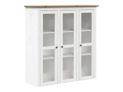 Aparador buffet cómoda mueble almacenaje organizador cocina salón BODO y 115,5 x 43 x 200,5 cm madera maciza de pino marrón 02_0030801