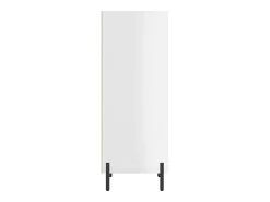 Aparador buffet cómoda mueble mueble de almacenaje organizador cocina salón brillante 34,5 x 32,5 x 90 cm madera contrachapada blanco 02_0030579