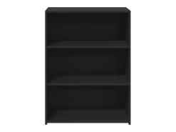 Aparador buffet cómoda mueble almacenaje organizador cocina salón salón 70 x 41 x 93 cm madera contrachapada negra 02_0036115