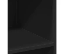 Aparador buffet cómoda mueble almacenaje organizador cocina salón salón 70 x 41 x 93 cm madera contrachapada negra 02_0036115