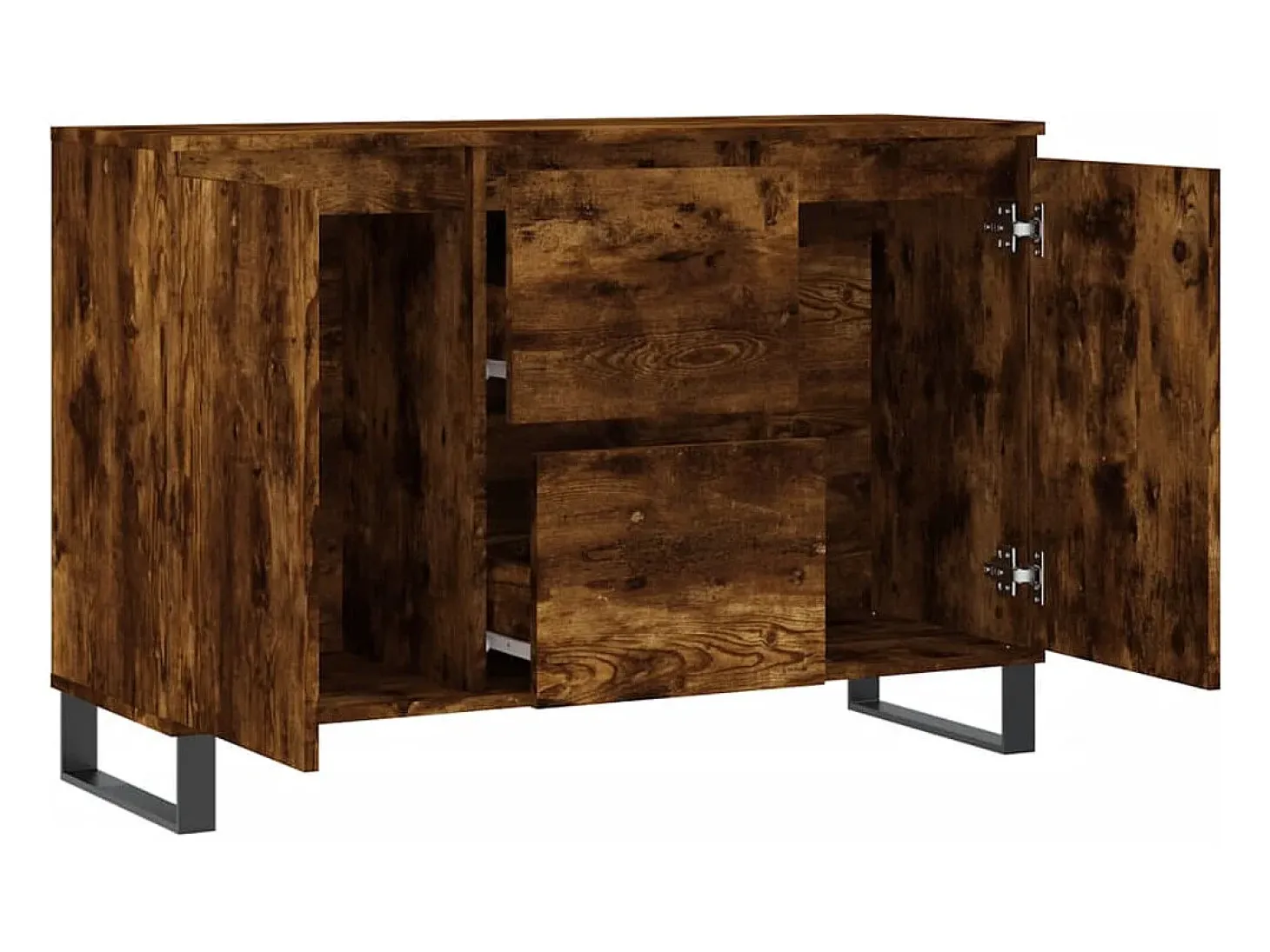 Aparador buffet cómoda mueble mueble de almacenaje organizador cocina salón salón 104 x 35 x 70 cm madera contrachapada marrón 02_0030858