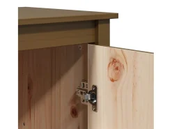 Aparador buffet cómoda mueble mueble de almacenaje organizador cocina salón salón 83 x 41,5 x 100 cm madera maciza de pino marrón 02_0035767