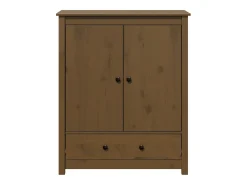 Aparador buffet cómoda mueble mueble de almacenaje organizador cocina salón salón 83 x 41,5 x 100 cm madera maciza de pino marrón 02_0035767
