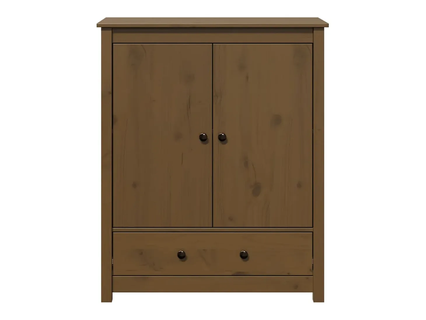 Aparador buffet cómoda mueble mueble de almacenaje organizador cocina salón salón 83 x 41,5 x 100 cm madera maciza de pino marrón 02_0035767