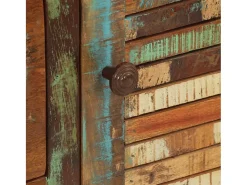 Aparador buffet cómoda mueble mueble organizador cocina salón salón con 3 cajones 55 x 30 x 70 cm madera maciza reciclada multicolor 02_0029736