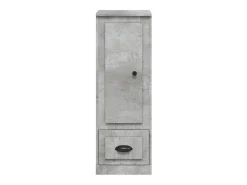 Aparador buffet cómoda mueble mueble de almacenaje organizador cocina salón salón alto 36 x 35,5 x 103,5 cm madera contrachapada gris 02_0034431