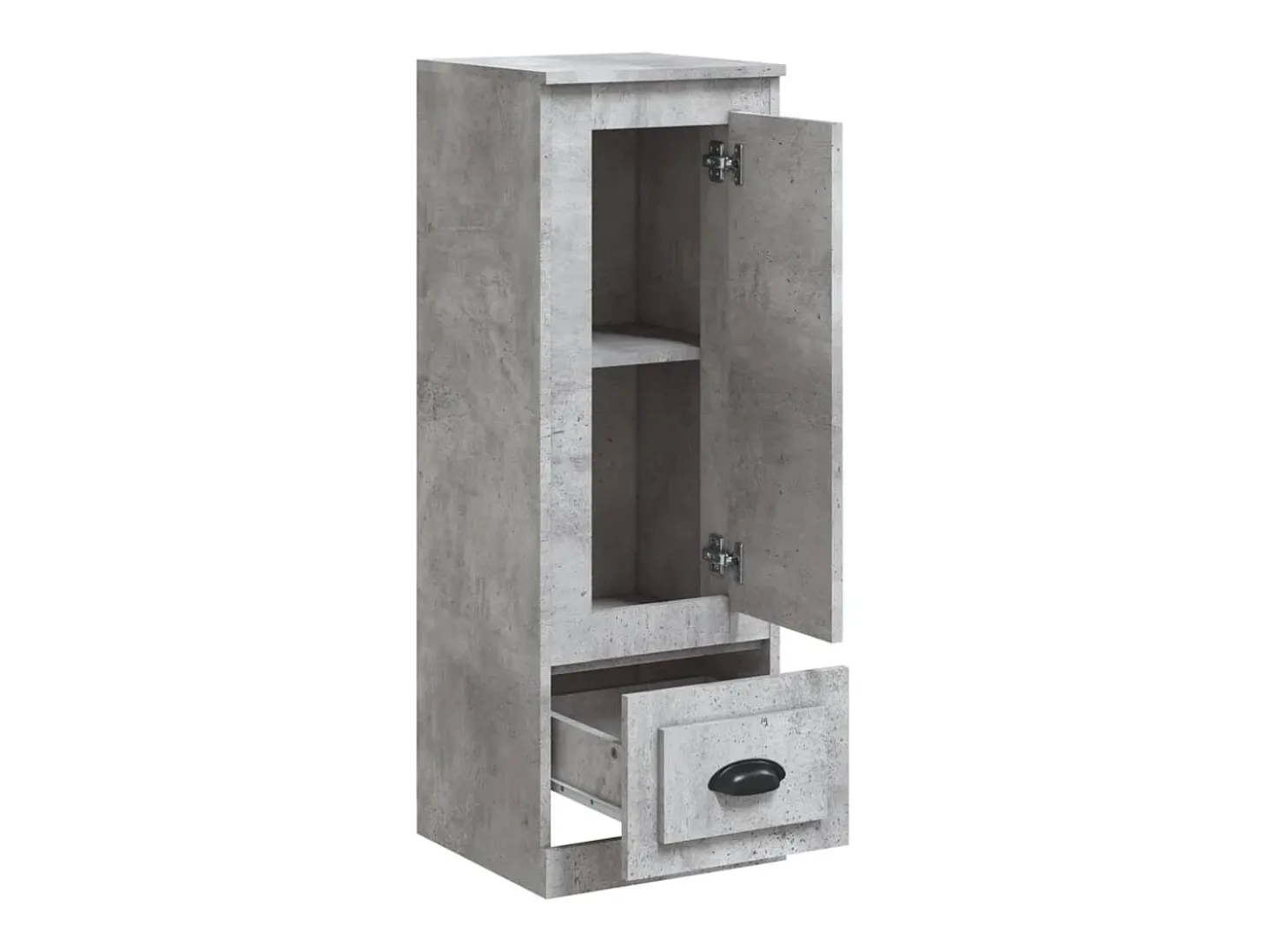 Aparador buffet cómoda mueble mueble de almacenaje organizador cocina salón salón alto 36 x 35,5 x 103,5 cm madera contrachapada gris 02_0034431