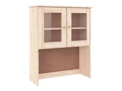 Aparador buffet cómoda mueble almacenaje organizador cocina salón salón ALTA 77 x 35 x 165 cm madera maciza de pino marrón 02_0029673