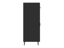 Aparador buffet cómoda mueble mueble de almacenaje organizador cocina salón salón 69,5 x 34 x 90 cm madera contrachapada negra 02_0036066