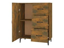 Aparador buffet cómoda mueble mueble de almacenaje organizador cocina salón salón 69,5 x 34 x 90 cm madera contrachapada marrón 02_0031042