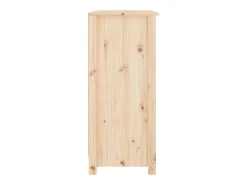 Aparador buffet cómoda mueble almacenaje organizador cocina salón salón 70 x 35 x 80 cm macizo pino negro marrón 02_0029647