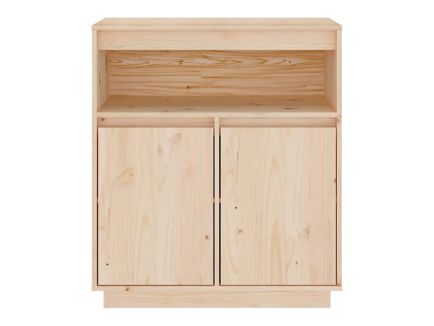 Aparador buffet cómoda mueble almacenaje organizador cocina salón salón 70 x 34 x 80 cm madera maciza de pino marrón 02_0029640
