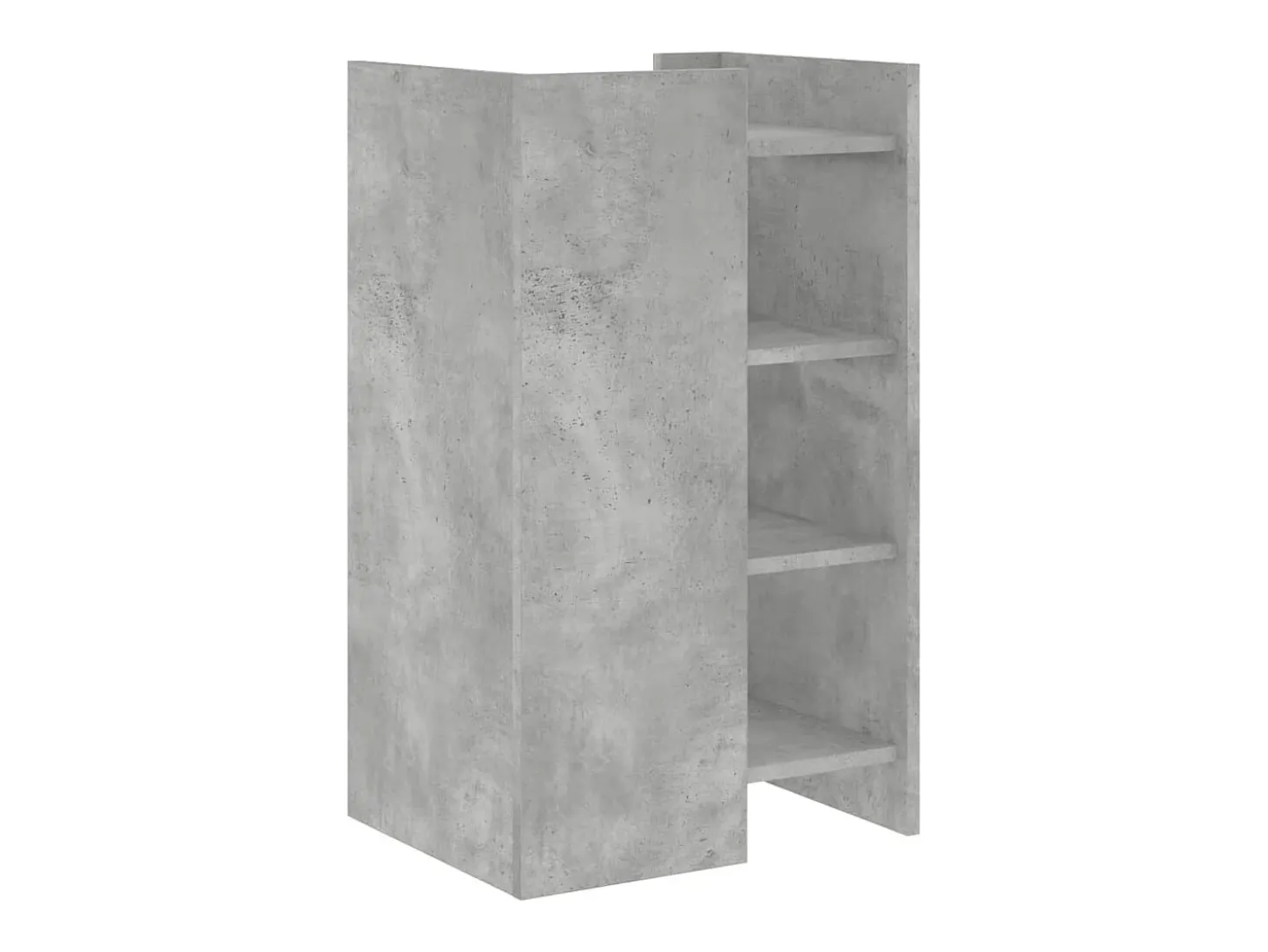 Aparador buffet cómoda mueble mueble de almacenaje organizador cocina salón salón 45 x 35 x 75 cm madera contrachapada gris 02_0031939