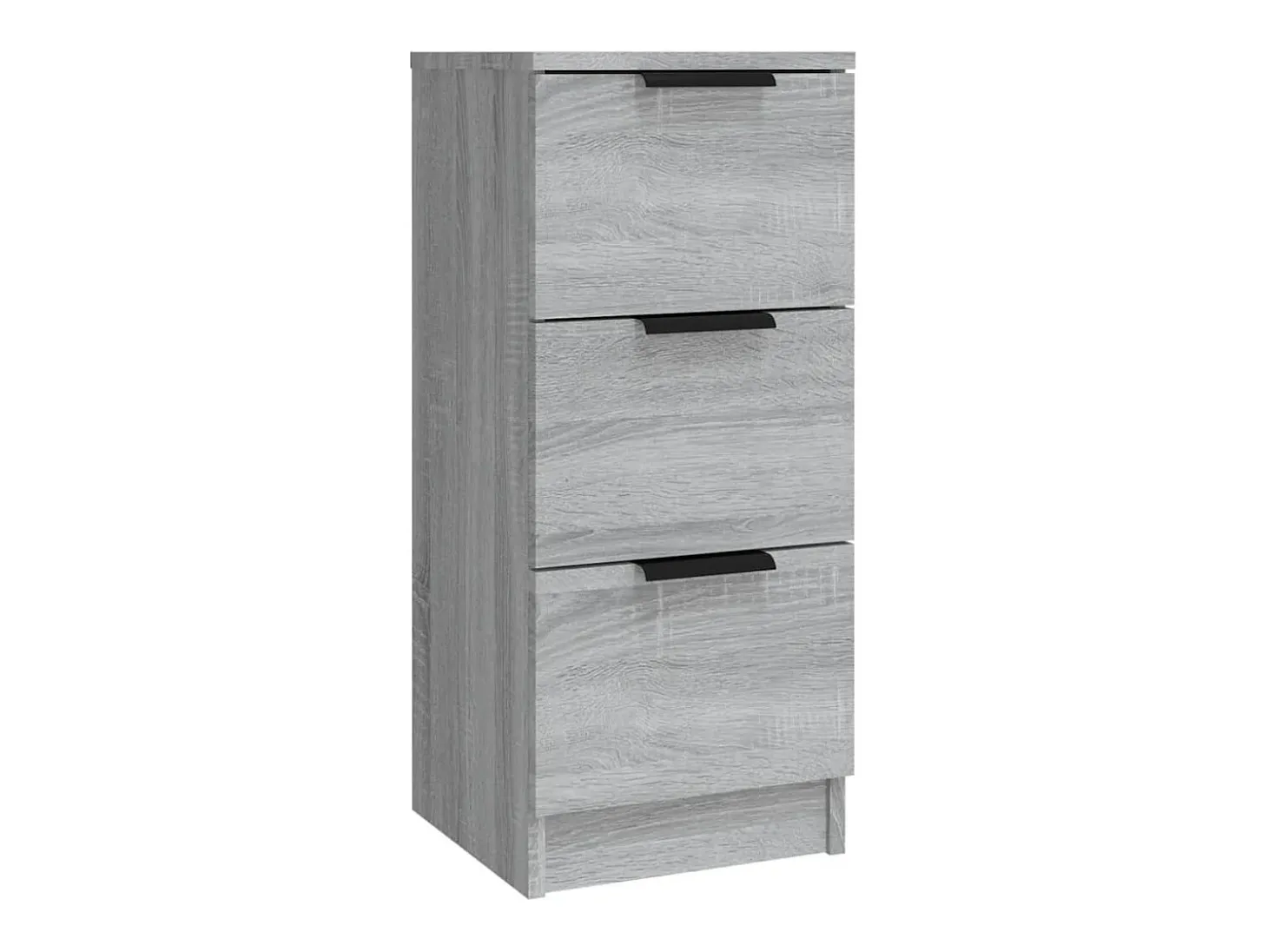 Aparador buffet cómoda mueble unidad de almacenamiento organizador cocina salón salón 3 piezas madera contrachapada Sonoma gris 02_0037180