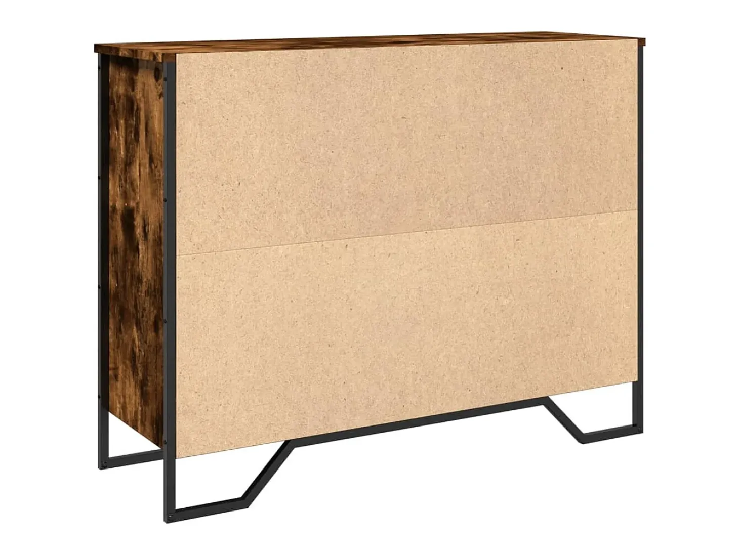 Aparador buffet cómoda mueble mueble de almacenamiento organizador cocina salón salón 97 x 32,5 x 74,5 cm madera contrachapada marrón 02_0031137