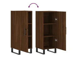 Aparador buffet cómoda mueble mueble de almacenaje organizador cocina salón salón 34,5 x 34 x 90 cm madera contrachapada marrón 02_0031239