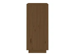 Aparador buffet cómoda mueble almacenaje organizador cocina salón salón 38 x 35 x 80 cm madera maciza de pino marrón 02_0035746