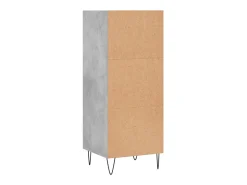 Aparador buffet cómoda mueble mueble de almacenaje organizador cocina salón salón 34,5 x 32,5 x 90 cm madera contrachapada gris 02_0031865