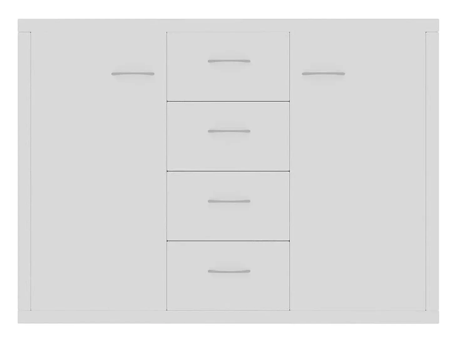 Aparador buffet cómoda mueble almacenaje organizador cocina salón salón 88 x 30 x 65 cm madera contrachapada blanco 02_0030524