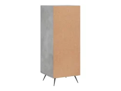 Aparador buffet cómoda mueble mueble de almacenamiento organizador cocina salón salón 34,5 x 34 x 90 cm madera contrachapada gris 02_0031921