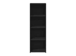 Aparador buffet cómoda mueble mueble de almacenaje organizador cocina salón salón 40 x 41 x 124 cm madera contrachapada negra 02_0035940