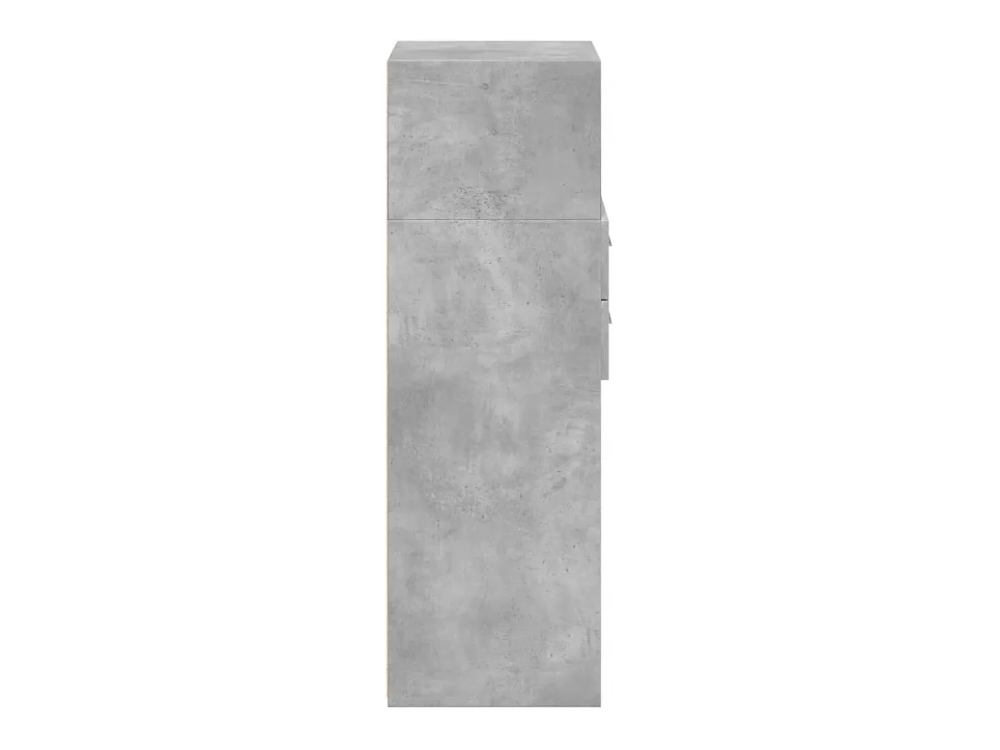 Aparador buffet cómoda mueble mueble de almacenaje organizador cocina salón salón alto 45 x 42,5 x 124 cm madera contrachapada gris 02_0034443
