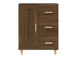 Aparador buffet cómoda mueble almacenaje organizador cocina salón salón 69,5 x 34 x 90 cm madera contrachapada marrón 02_0031376