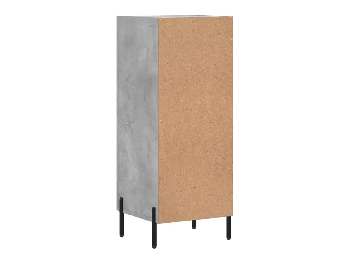 Aparador buffet cómoda mueble mueble de almacenaje organizador cocina salón salón 34,5 x 34 x 90 cm madera contrachapada gris 02_0031911