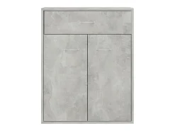 Aparador buffet cómoda mueble mueble de almacenaje organizador cocina salón salón 60 x 30 x 75 cm madera contrachapada gris 02_0031959
