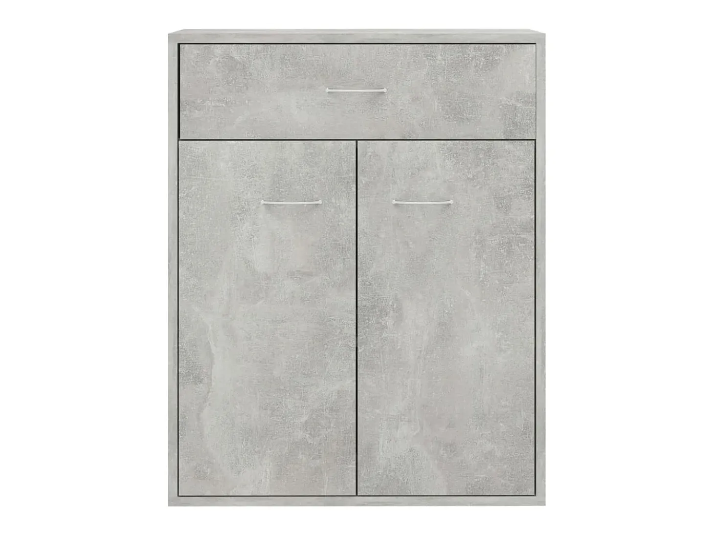 Aparador buffet cómoda mueble mueble de almacenaje organizador cocina salón salón 60 x 30 x 75 cm madera contrachapada gris 02_0031959
