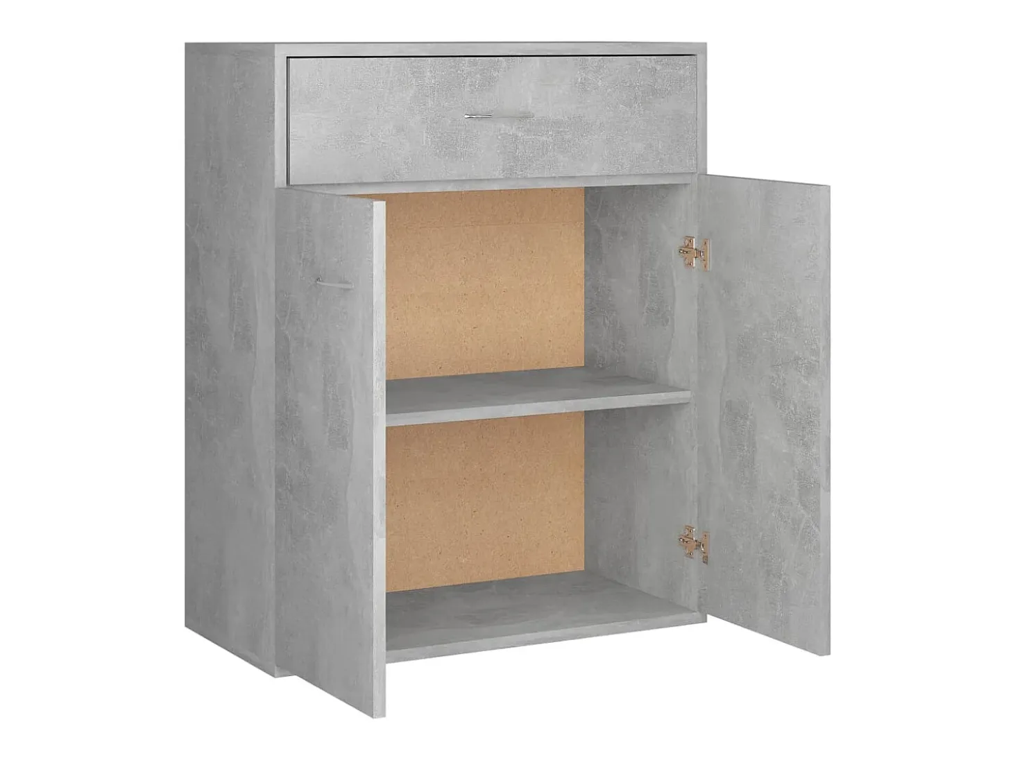 Aparador buffet cómoda mueble mueble de almacenaje organizador cocina salón salón 60 x 30 x 75 cm madera contrachapada gris 02_0031959