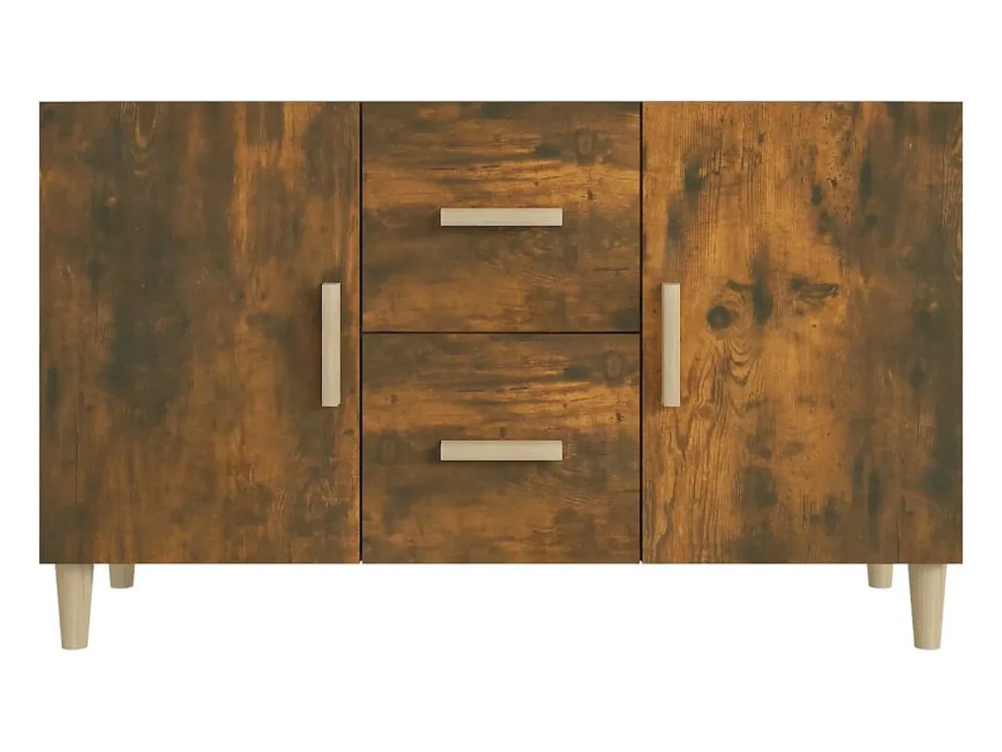 Aparador buffet cómoda mueble mueble de almacenaje organizador cocina salón salón 100 x 36 x 60 cm madera contrachapada marrón 02_0030837