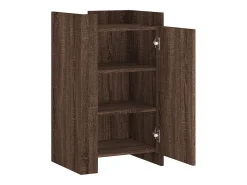 Aparador buffet cómoda mueble almacenaje organizador cocina salón salón 45 x 35 x 75 cm madera contrachapada marrón 02_0031261