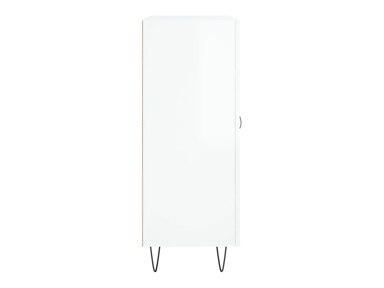 Aparador buffet cómoda mueble mueble de almacenaje organizador cocina salón brillante 69,5 x 34 x 90 cm madera contrachapada blanco 02_0030693