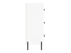 Aparador buffet cómoda mueble mueble de almacenaje organizador cocina salón salón 34,5 x 34 x 90 cm madera contrachapada blanco 02_0030258