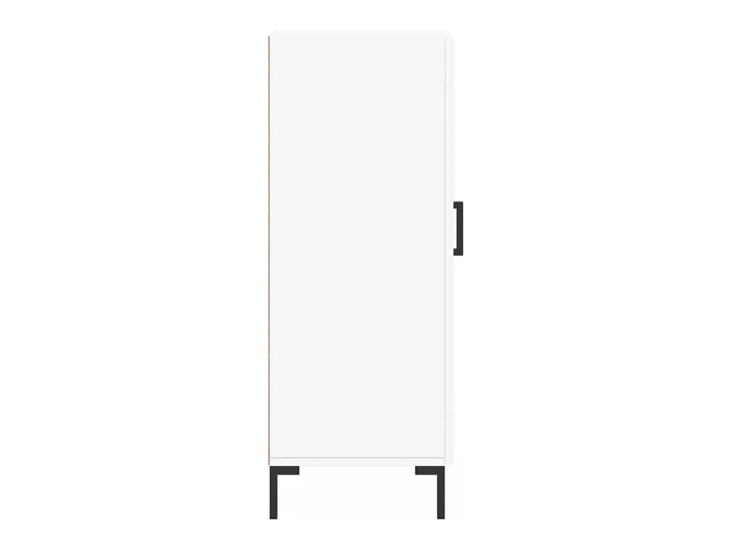 Aparador buffet cómoda mueble mueble de almacenamiento organizador cocina salón salón 34,5 x 34 x 90 cm madera contrachapada blanco 02_0030281