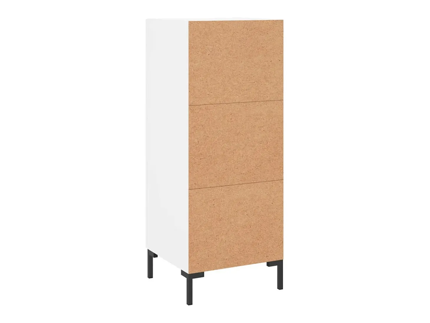 Aparador buffet cómoda mueble mueble de almacenamiento organizador cocina salón salón 34,5 x 34 x 90 cm madera contrachapada blanco 02_0030281
