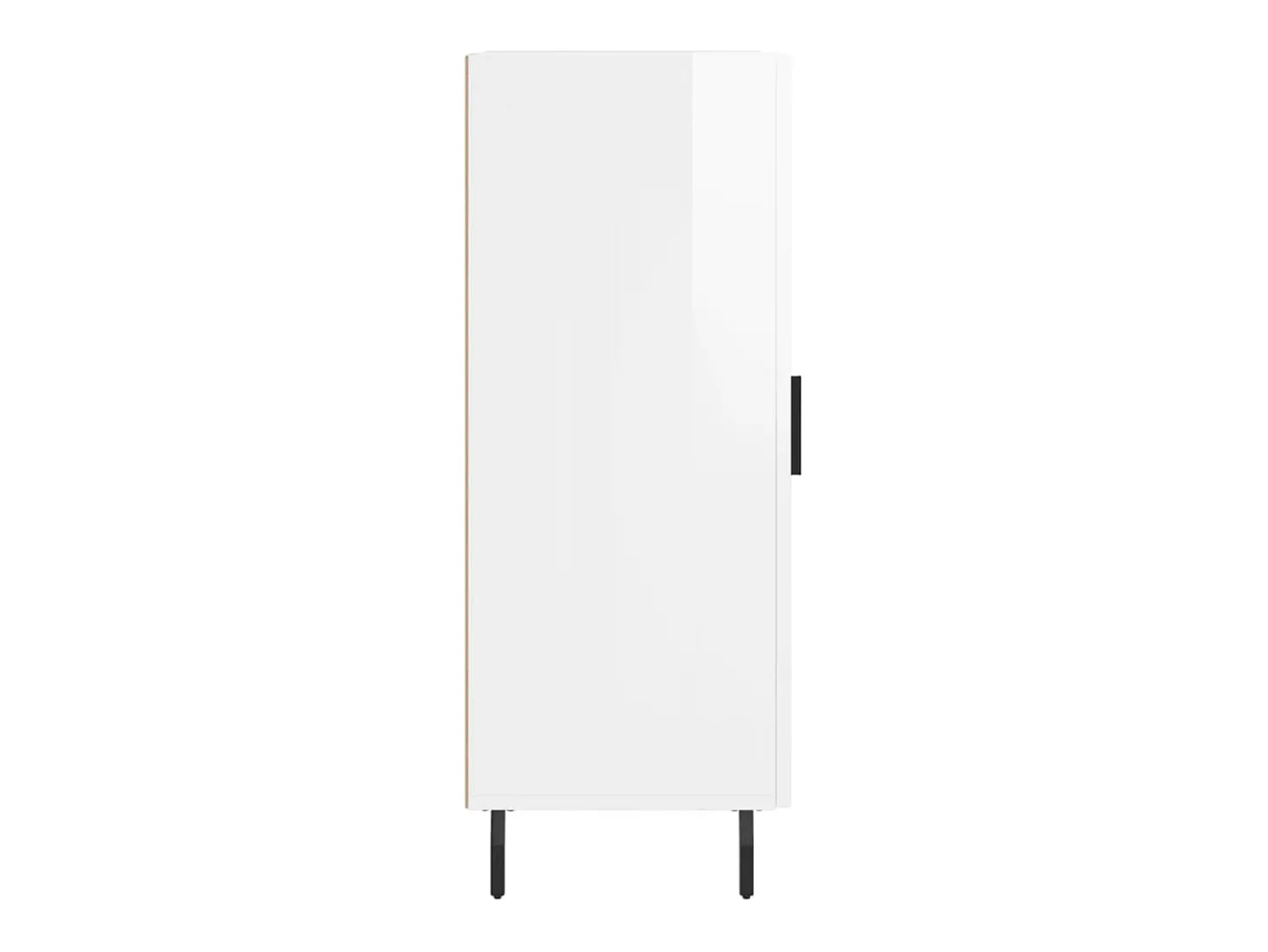 Aparador buffet cómoda mueble mueble de almacenaje organizador cocina salón brillante 34,5 x 34 x 90 cm madera contrachapada blanco 02_0030621